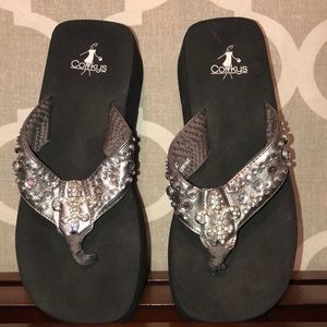 Corey’s Platform Flip Flops